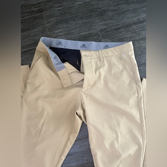 Adidas Men's Tan Golf Pants - Picture 2 of 4